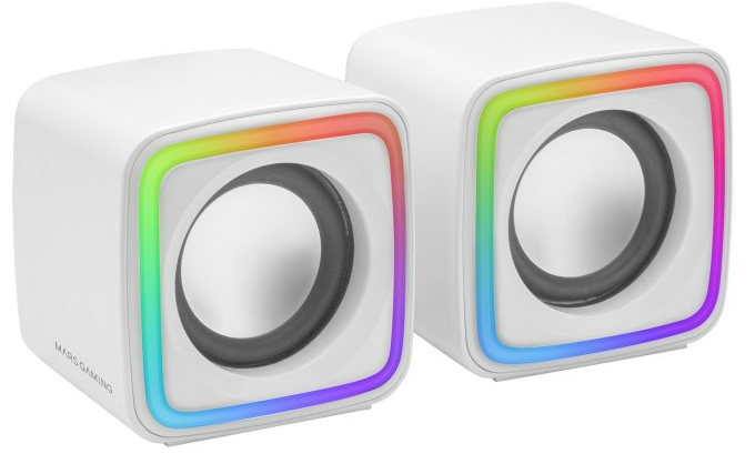 Altavoces 2.0 Mars Gaming Mscube Black/Pink