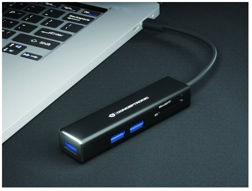 Hub 3.1 Usb-c Conceptronic + Lector de tarjetas