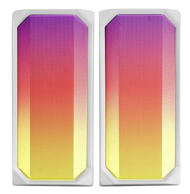 Altavoces 2.0 Bluetooth Mars Gaming White Full Rgb