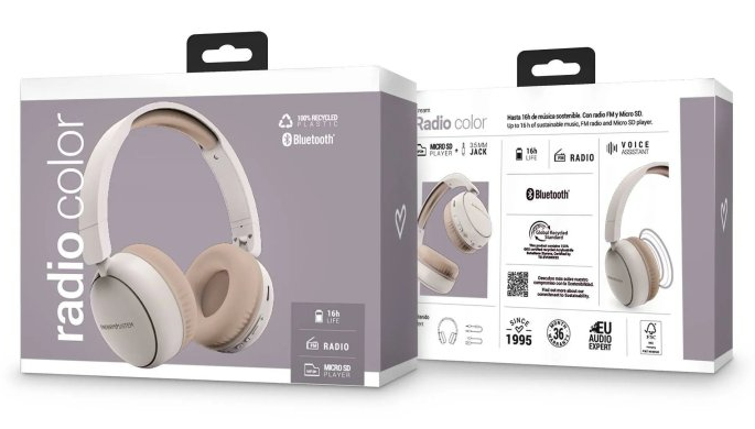Headset Bluetooth Energy Sistem Beige