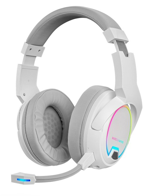 Headset Wireless Mars Gaming White