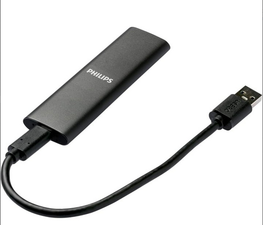 Disco M.2 Externo Philips 1tb Usb-c/usb3.0 540mb
