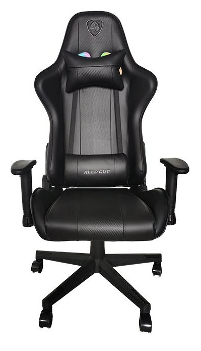 Silla Gamer Pro Keep Out Racing Black Iluminación