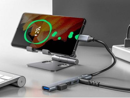 Hub Usb-c 3.2 Equip Life 2 Usb 2.0 + Usb 3.0 + Usb-c Carcasa De Aluminio