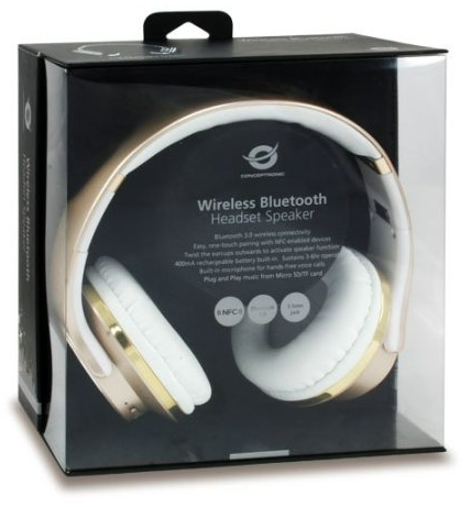 Headset Bluetooth Concetronic Eligio Color Oro