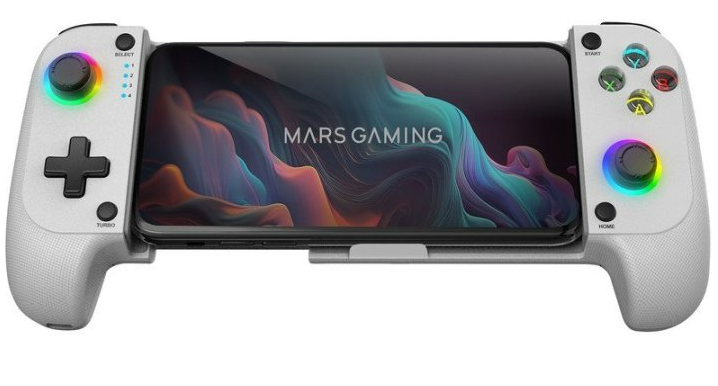 Gamepad Blanco Bluetooth Mars Gaming para Smartphones